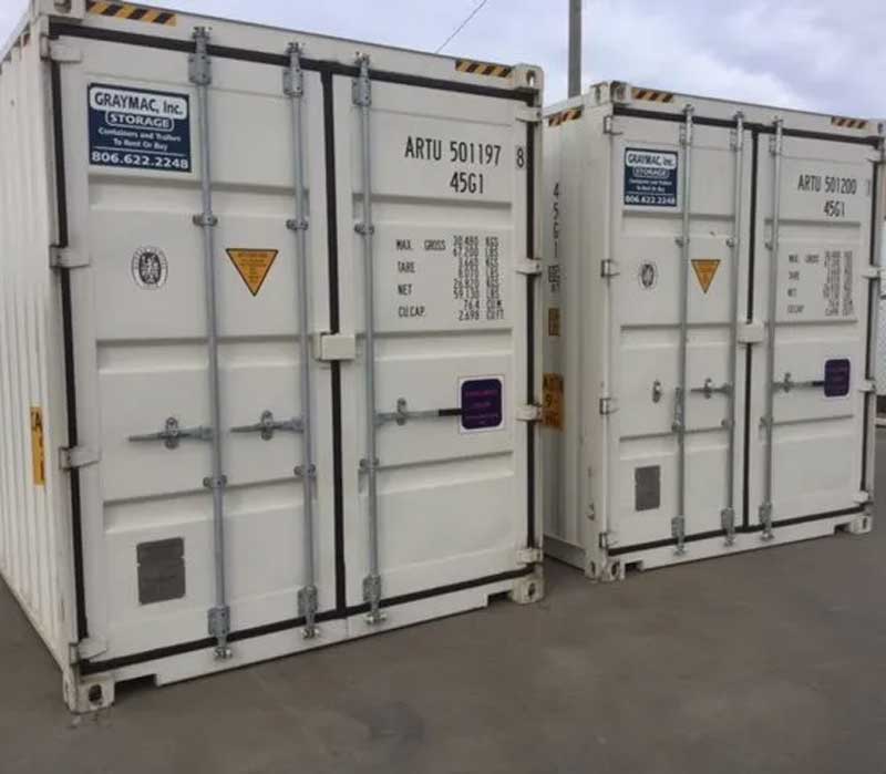 standard shipping containers