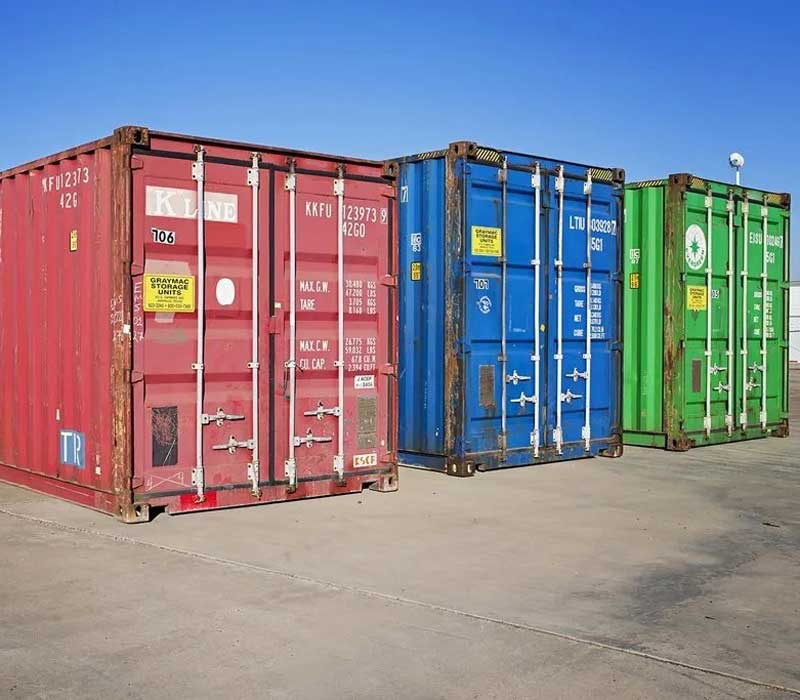 small shipping containers